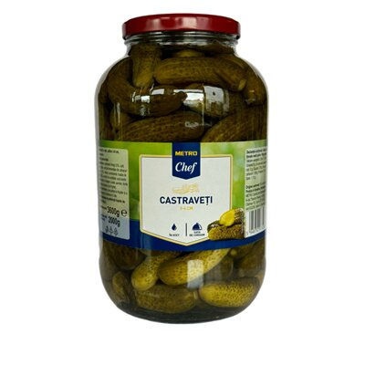 Conserve - Castraveti in Otet, 3-6 cm, Metro Chef, 3.6 Kg