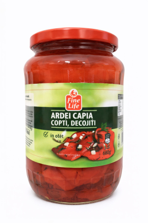 Conserve - Ardei Copti Decojiti, Fine Life, 680 g