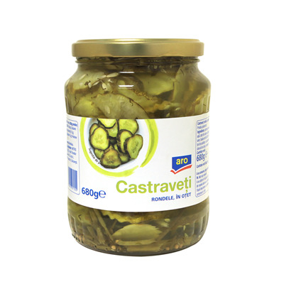 Conserve - Castraveti Rondele in Otet, Aro, 680 g