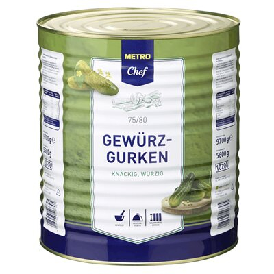 Conserve - Castraveti in Saramura, 75/80, Metro Chef, 9.7 L