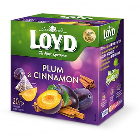 Cafea si ceai - Ceai cu Prune si Scortisoara LOYD, 40 g