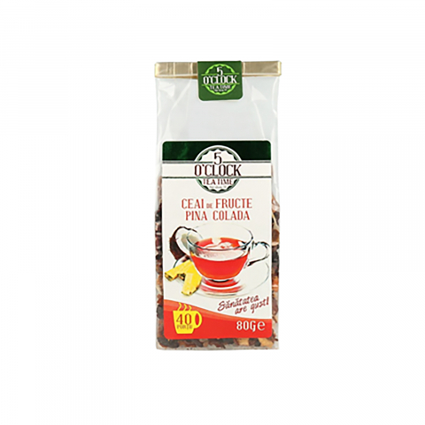 Ceaiuri - Ceai cu gust coktail Pina Colada,ananas si cocos , 80 g, 5 O'Clock Tea