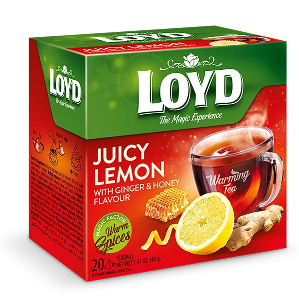 Cafea si ceai - Ceai de lamaie, ghimbir si miere LOYD, 40 g