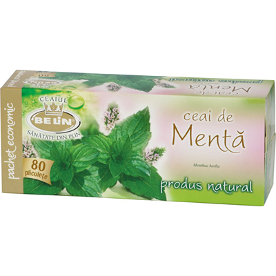 Produse alimentare/Bacanie - Ceai Menta, Belin,104 g, 80 plicuri