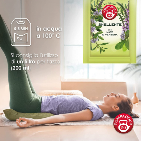 Ceai pentru Slabit Plus, Pompadour, 18 pliculete [2]