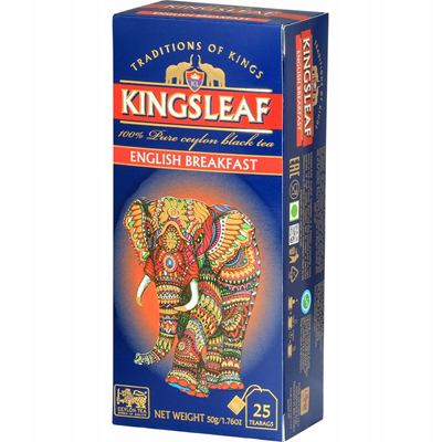 Noutati! - Ceai Premium Negru English Breakfast ,Basilur Kingsleaf, 50 g, 25 plicuri