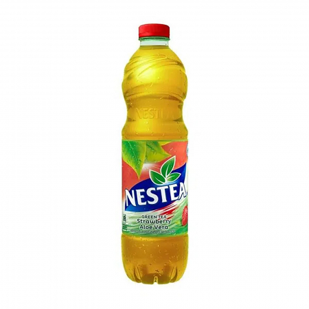 Ceai verde cu suc de capsuni si Aloe Vera, Nestea, 1.5 L [0]