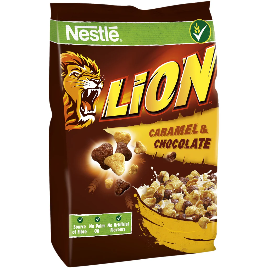 Bacanie - Cereale cu Caramel si Ciocolata 250 g, Lion