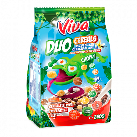 Bacanie - Cereale cu cacao si vanilie Mix, 3 x 250g , VIVA
