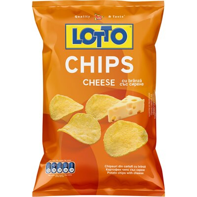 Chipsuri & Snacksuri - Chips cu Branza, Lotto, 5 x 60 g