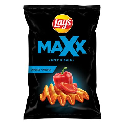 Produse alimentare/Bacanie - Chipsuri din Cartofi cu Paprika, Lay's Maxx, 115 g