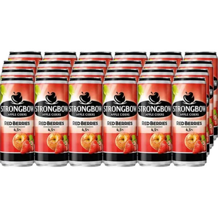 Bauturi - Cidru de mere si fructe de padure, Strongbow, 24 x 0.5 l