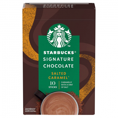 Ciocolata calda pudra cu caramel sarat Starbucks® Signature Chocolate, 10 plicuri x 22 g [1]