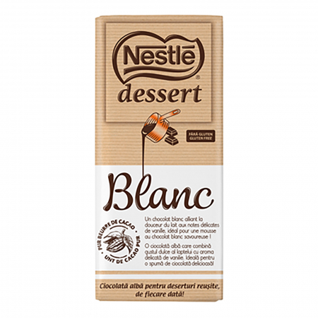 Dulciuri - Ciocolata Alba pentru Deserturi 170g Nestle - Vivomarket
