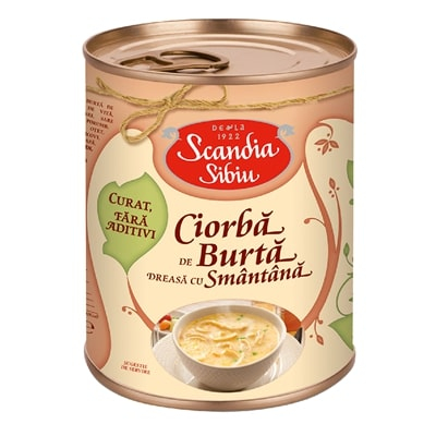 Bacanie - Ciorba de burta dreasa cu smantana, Scandia Sibiu, 820 g-Vivomarket.ro