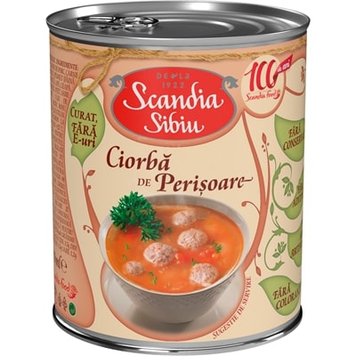 Bacanie - Ciorba de perisoare, Scandia Sibiu, 400 g-Vivomarket.ro