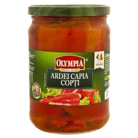 Conserve - Ardei capia copti, Olympia, 680 g-Vivomarket.ro