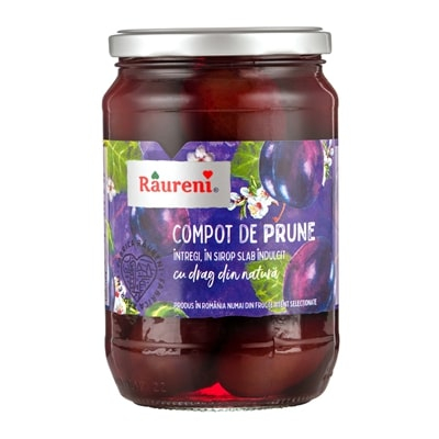 Produse Horeca - Compot de Prune, Raureni, 720 g-Vivomarket.ro