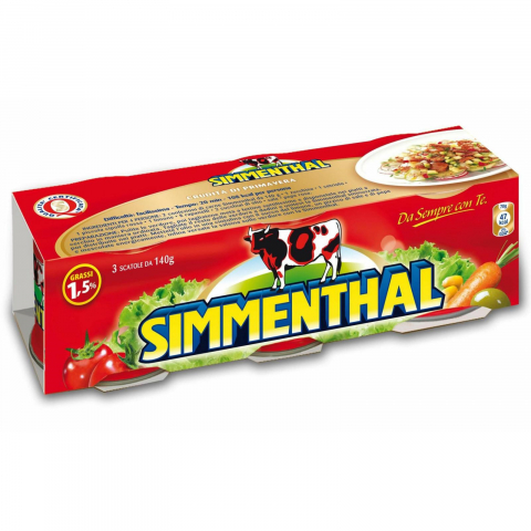 Bacanie - Conserva de Carne de Vita, Simmenthal, 3 x 140 g