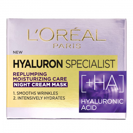 Crema antirid de noapte L'Oreal Paris Hyaluron Specialist cu acid hialuronic, 50 ml [3]
