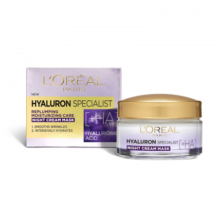 Crema antirid de noapte L'Oreal Paris Hyaluron Specialist cu acid hialuronic, 50 ml [4]