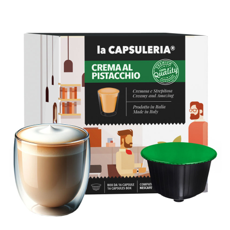 Bacanie - Crema de Fistic, 16 capsule compatibile Dolce Gusto - Capsuleria
