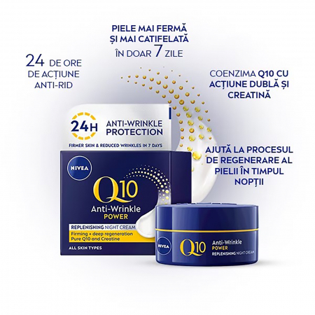 Crema Nivea Anti-rid Q10 de noapte, 50 ml [8]