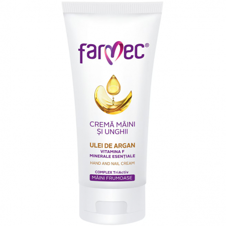 Noutati! - Crema pentru maini si unghii cu ulei de argan Farmec, 100 ml