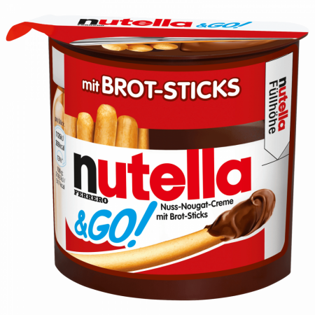 Crema tartinabila cu grisine Nutella&Go, 52 g [0]