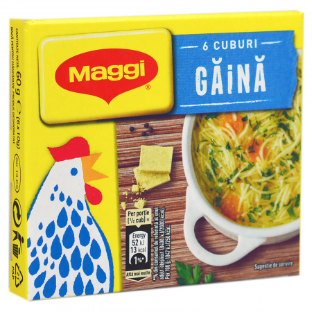 Cub Maggi cu gust de Gaina, 60 g, 6 bucati [0]