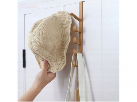 Cuier pentru usa cu 5 carlige, 28cm, plastic, Eurobatt [3]
