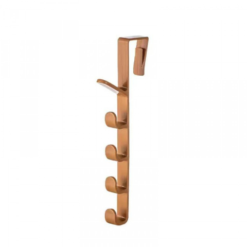 Umerase pentru haine si suporturi - Cuier pentru usa cu 5 carlige, 28cm, plastic, Eurobatt