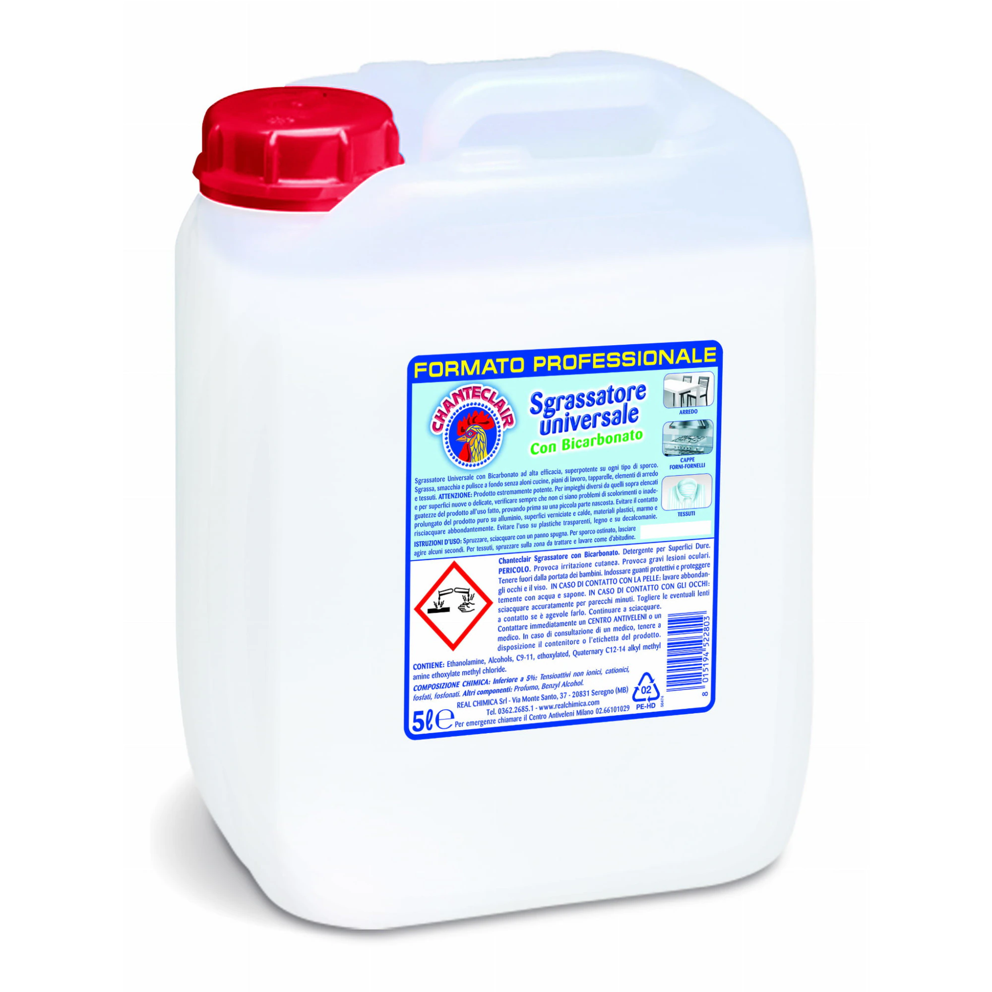 Curatenie & Intretinere -  Degresant Profesional  cu Bicarbonat, 5 L, Chante Clair