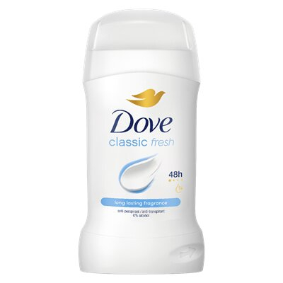 Deodorante si antiperspirante - Deodorant Stick, Dove, Classic Fresh, 50 ml-VivoMarket.ro
