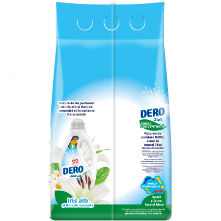 DERO 2 in 1 Detergent Rufe Iris Alb, 3 Kg [2]