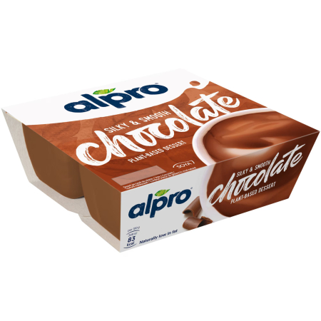 Dulciuri - Desert vegetal Alpro cu soia si ciocolata, fara lactoza, 4x125 g