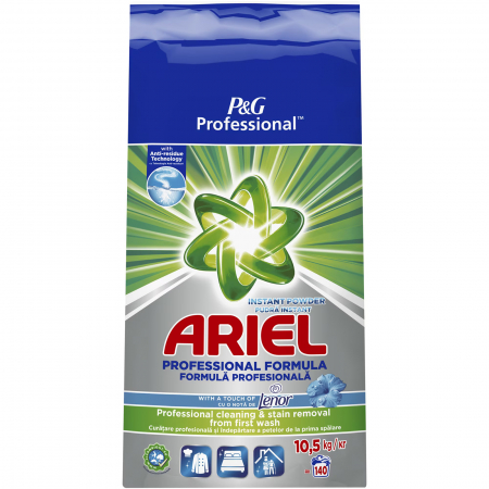 Produse profesionale de curatenie horeca - Detergent Ariel Professional Touch of Lenor 140 spalari, 10.5 Kg