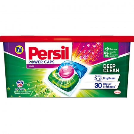 Detergent rufe - Detergent Capsule Persil Power Caps, pentru Haine Colorate, 26 Spalari