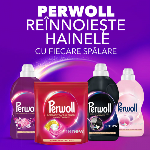 Detergent de rufe capsule Perwoll Renew & Care, Color, 46 spalari [1]