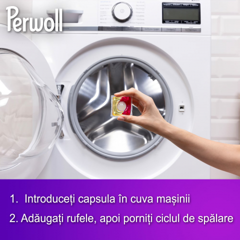Detergent de rufe capsule Perwoll Renew & Care, Color, 46 spalari [3]