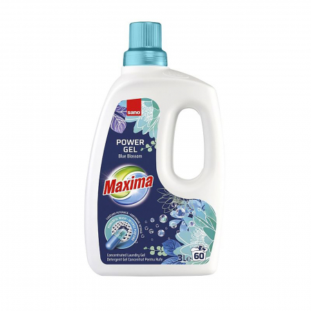 Produse Horeca - Detergent de rufe gel Sano Maxima Power Gel Blue Blossom, 3 L