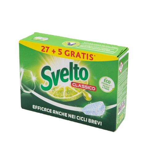 Detergent vase - Detergent masina de spalat vase, Svelto Clasic Lamaie, 32 tablete