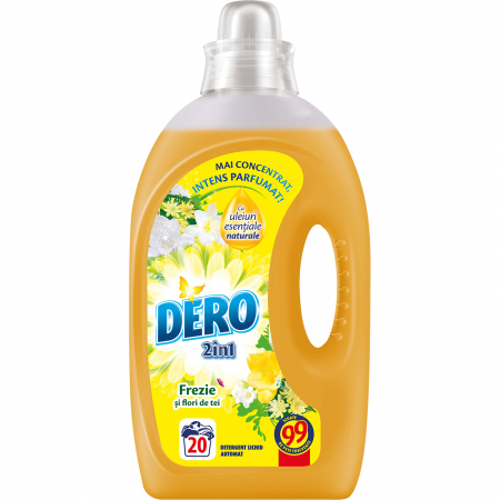 Spalare si intretinere rufe - Detergent rufe lichid Dero Frezie si Flori de Tei , 1l