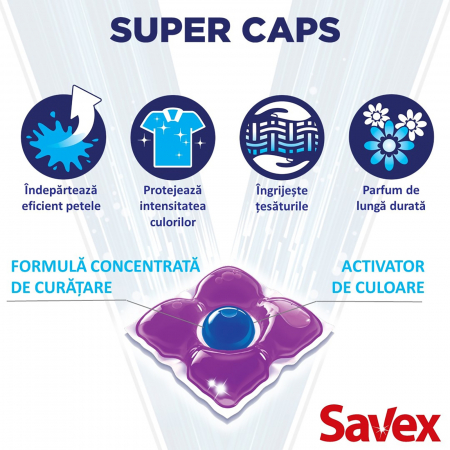 Detergent Savex Super Caps Color, 42 spalari [1]