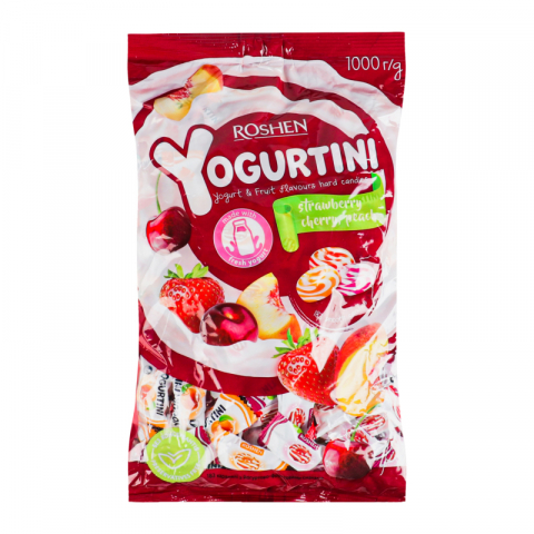 Produse Horeca - Dropsuri Yogurtine cu lapte si fructe, 1 Kg, Roshen