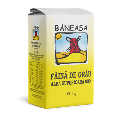 Alimente de baza - Faina alba Superioara Tip 000 ,10 x 1 Kg, Baneasa