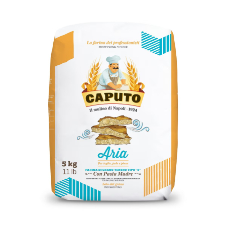Alimente de baza - Faina alba Caputo Aria Tip 00, pentru pizza si panificatie, 5 kg