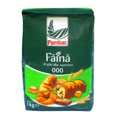 Alimente de baza - Faina alba tip 000, 6 x 1 Kg, Pambac