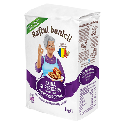 Bacanie - Faina Superioara pentru Cozonac,  1 Kg, Raftul Bunicii