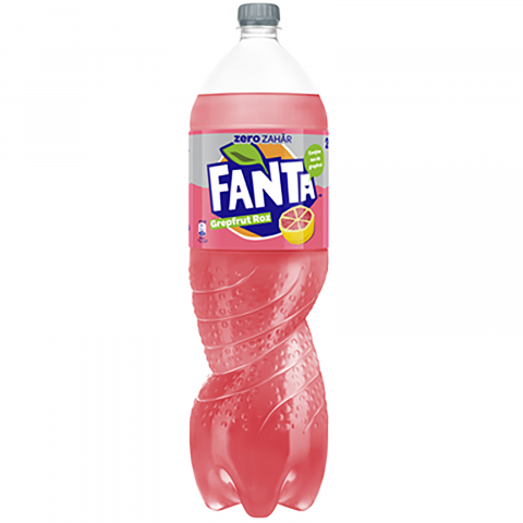 Bauturi carbogazoase - Fanta Pink Grapefruit Zero, 6 x 2 L